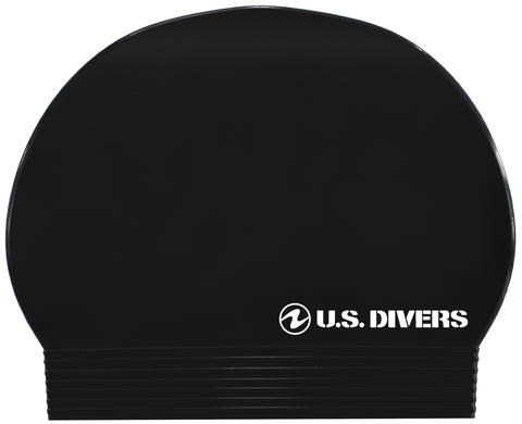 Silicone Swim Cap - Swim Caps | U.S. Divers Black