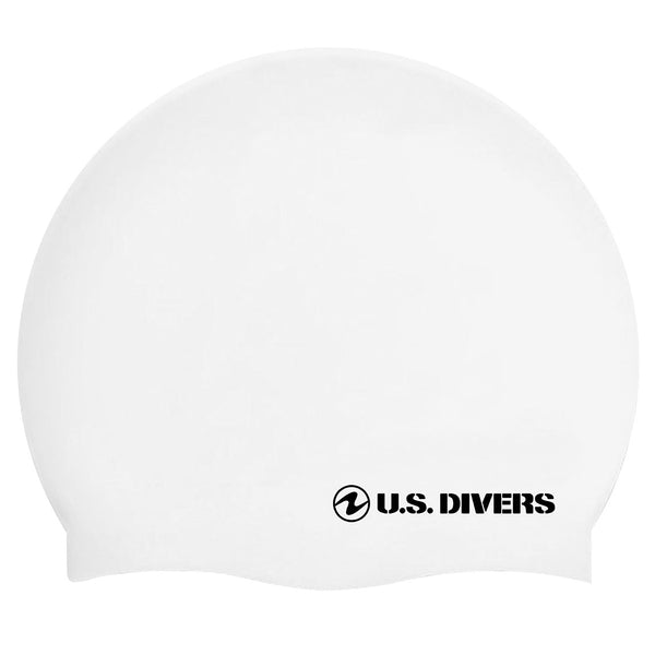 U.S. Divers Silicone Swim Cap Lady White