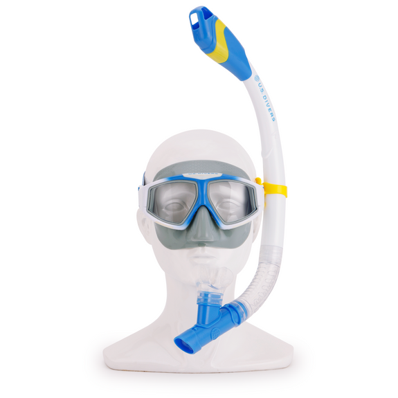 US.Divers Set Avila | Kit de Plongée Masque Palmes et Tuba avec purge pour Adulte Protection UV Verres Anti-buée Anti-fuite Randonnée Aquatique Snorkeling Homme Femme Masque Silicone Palmes réglables US.Divers Set Avila | Kit de Plongée Masque Palmes et Tuba avec purge pour Adulte Protection UV Verres Anti-buée Anti-fuite Randonnée Aquatique Snorkeling Homme Femme Masque Silicone Palmes réglables