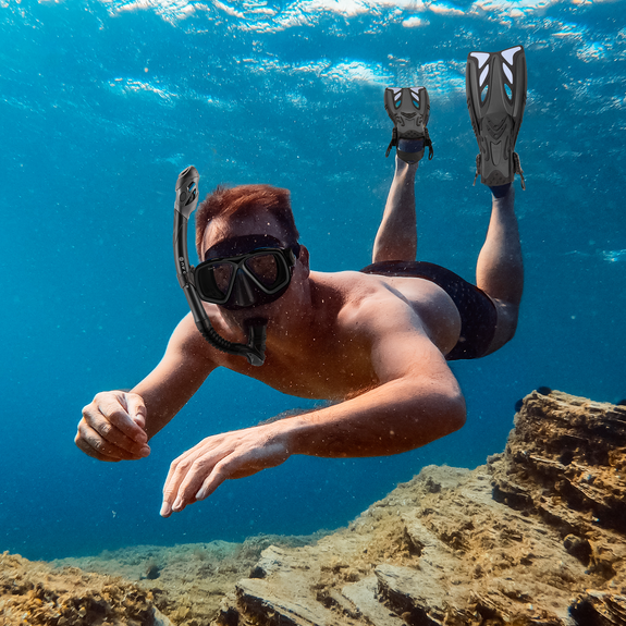 BONAIRE ADULT SNORKEL SET – U.S. Divers