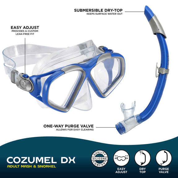 Evo Drift Snorkeling Combo In Blue - Foto 4