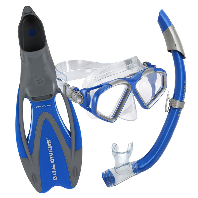 Cozumel DX Set - Travel Ready Snorkeling Kit for Adults | U.S. Divers